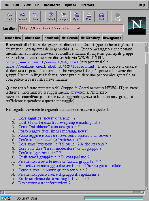 IMMAGINE: Le FAQ