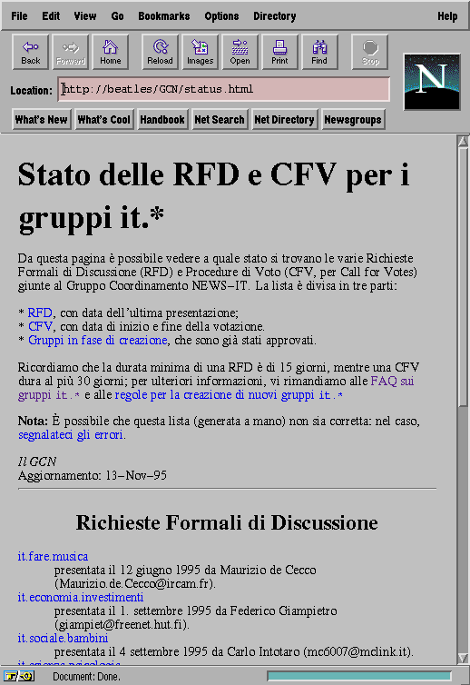 IMMAGINE: Stato di RFD e CFV