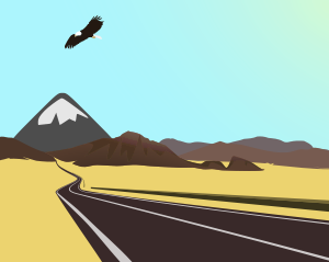 [una strada nel deserto]