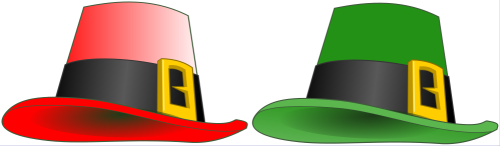 [cappello rosso, cappello verde]