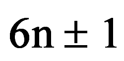 [6n +- 1]