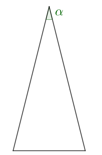 [un triangolo isoscele]