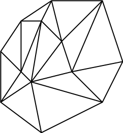 [un poligono triangolato]