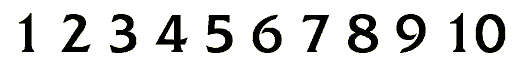 [1 2 3 4 5 6 7 8 9 10]