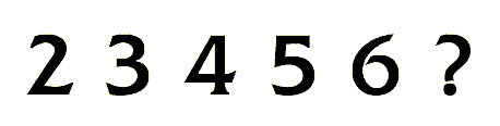[2 3 4 5 6 ?]
