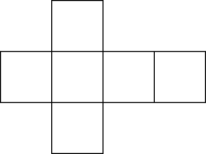 [un cubo sviluppato]