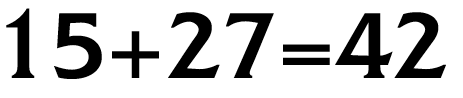 [15+27=42]